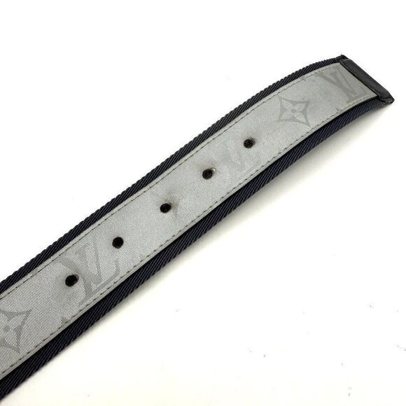 Louis Vuitton Monogram Metallic Grey Monogram Canvas Belt - Picture 4 of 6